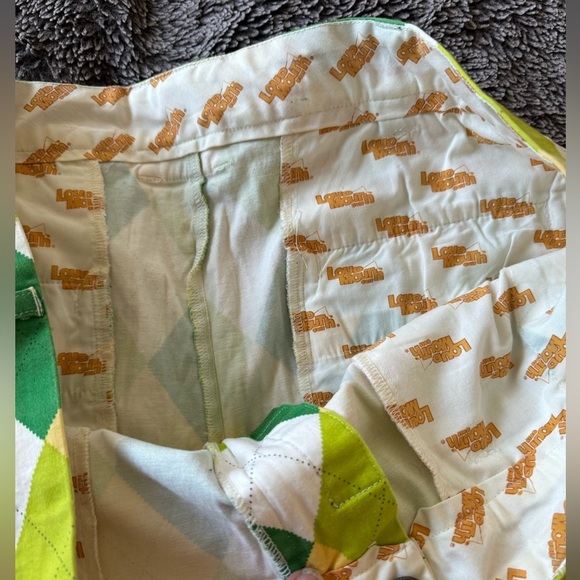 LOUDMOUTH Men’s Argyle Golf Shorts - Picture 4 of 16